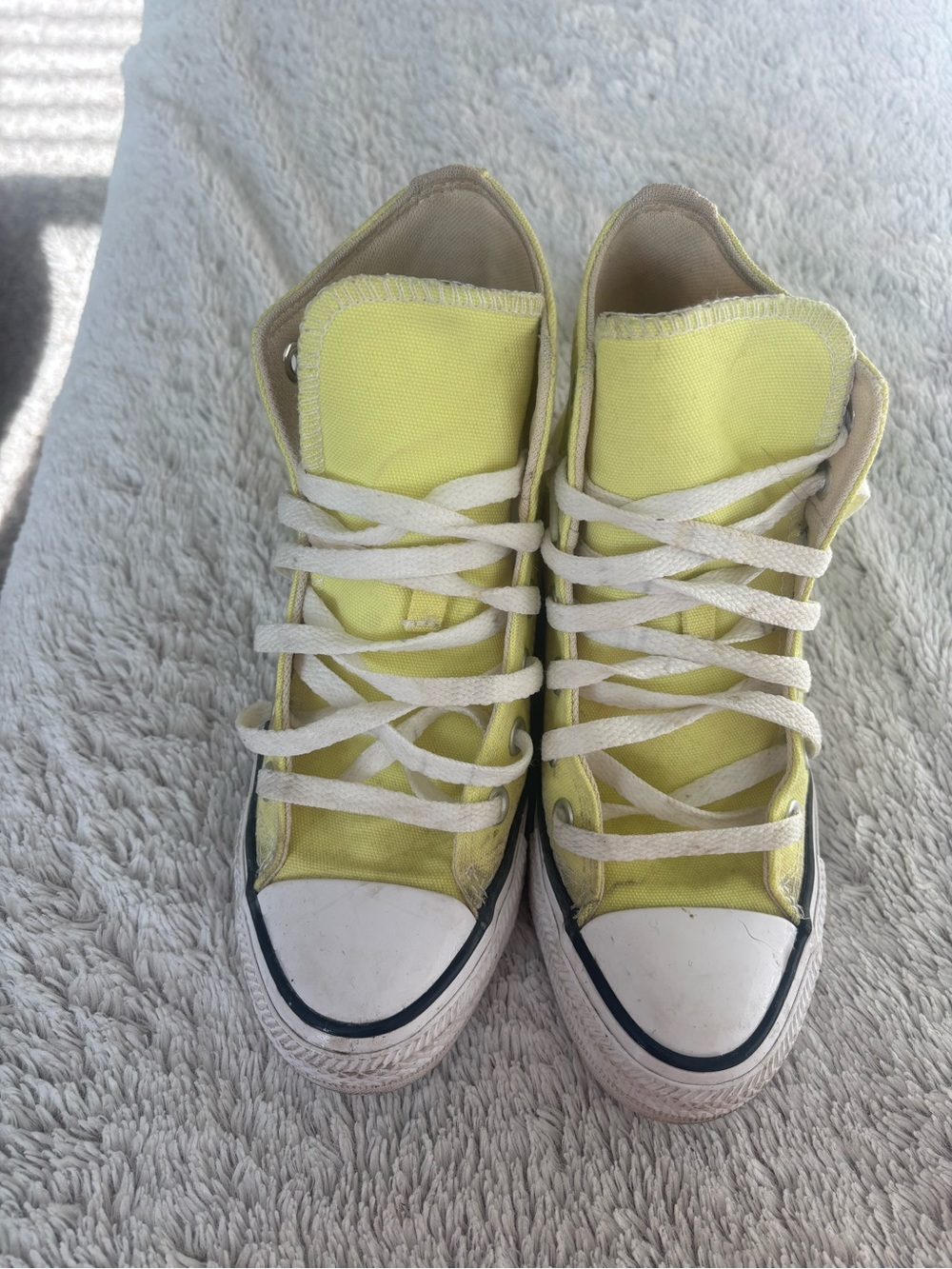 Converse Yellow High-Top Sneakers